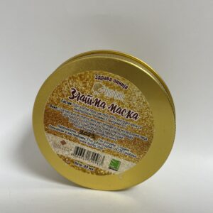 Здрава линија Златна маска Састав: 24к златни прах чистоће 99%, екстракт алги са хијалуроном, витамин Е, витамин Б5. Златни прах из маске има низ бенефита на изглед коже лица. Сврстава се у категорију састојака који успоравају процесе који доводе до старења коже. Негује, храни и заглађује кожу.